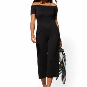 New York and company off the shoulder jumpsuit